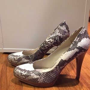 Nine West snake skin high heels